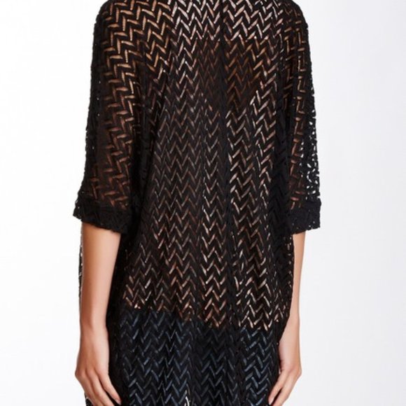 Elodie Chevron Open Weave Cardigan (Junior) - Picture 6 of 6